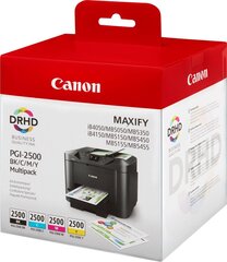 CANON INK PGI-2500 BK/C/M/Y MULTI цена и информация | Картриджи для струйных принтеров | 220.lv