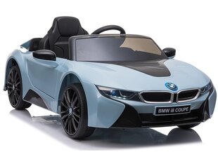 Bērnu vienvietīgs elektromobilis BMW I8 zils cena un informācija | Bērnu elektroauto | 220.lv