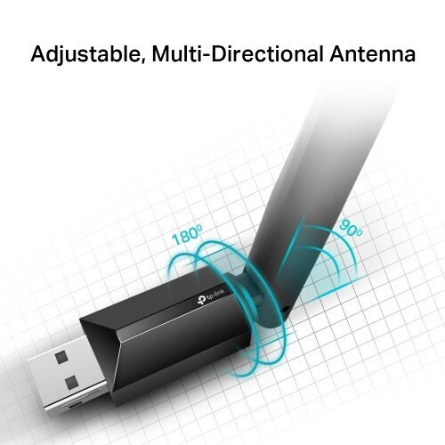 TP-Link Archer T2U Plus Sisemine WLAN 600 Mbit/s cena un informācija | Rūteri (maršrutētāji) | 220.lv