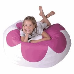 Мешок для сидения Wood Garden Flower, белый / розовый цена и информация | Детские диваны, кресла | 220.lv