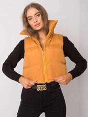 Tumši dzeltena veste ar kapuci. cena un informācija | Sieviešu vestes | 220.lv