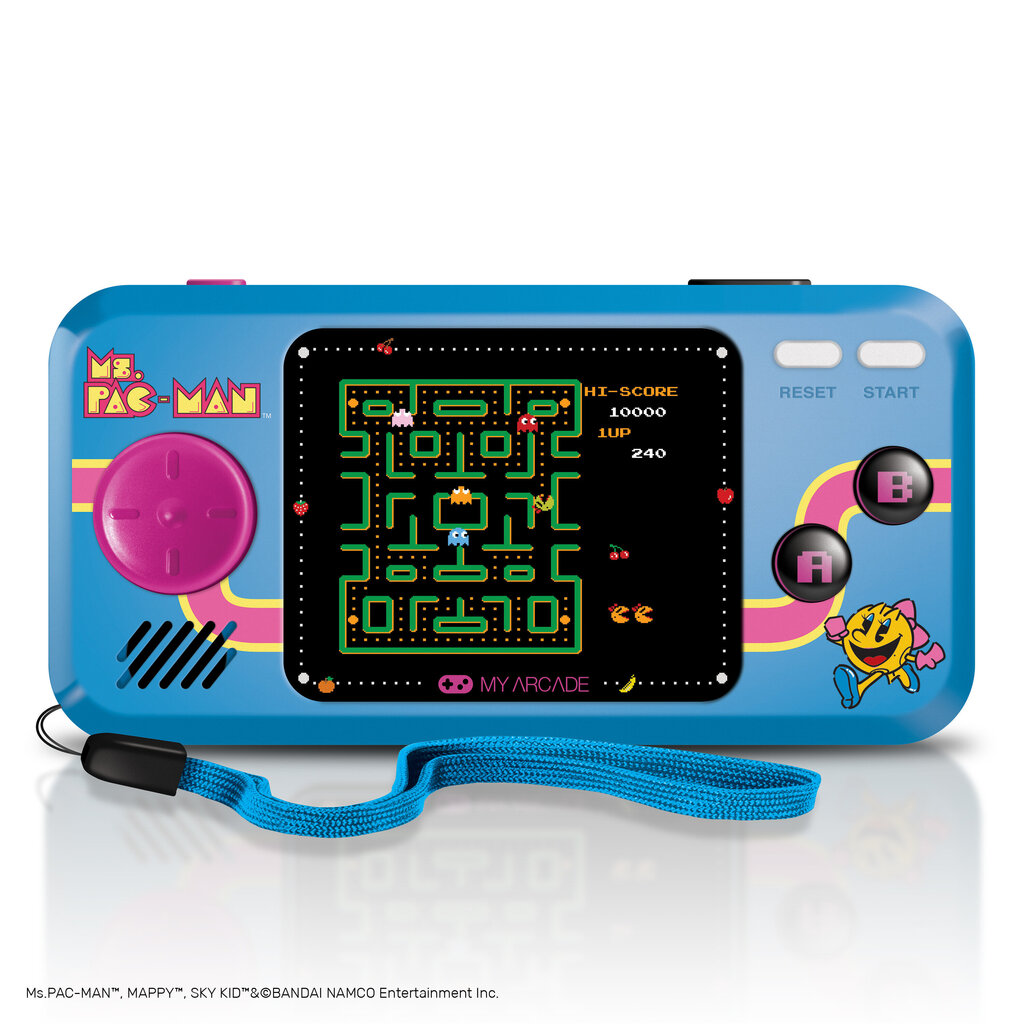 My Arcade Pocket Player — Ms. Pac-Man Portable Console incl. 3 spēles cena un informācija | Spēļu konsoles | 220.lv