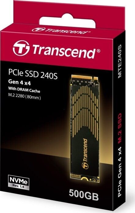TRANSCEND NVME PCIE M.2 SSD 240S 500 GB cena un informācija | Iekšējie cietie diski (HDD, SSD, Hybrid) | 220.lv