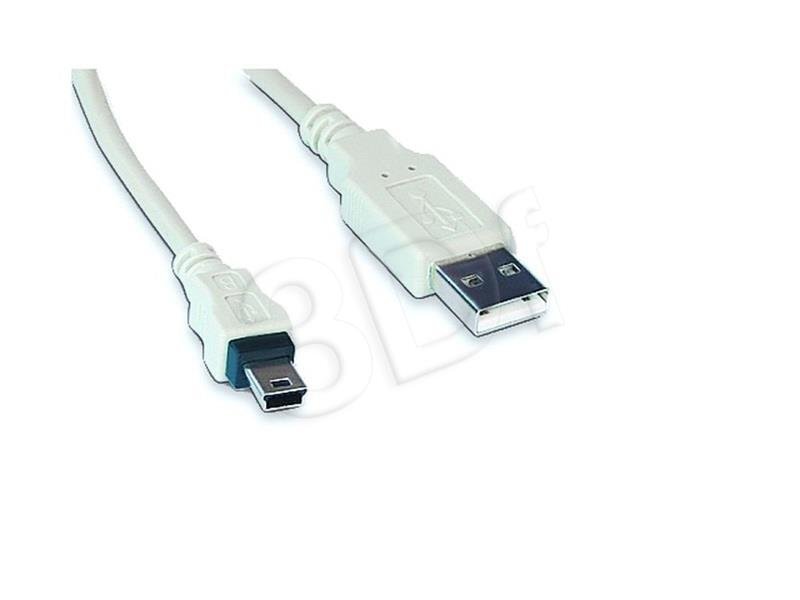 Kabelis GEMBIRD USB 2.0, Type A M - mini USB Type A M, 0.9m, Balts cena un informācija | Kabeļi un vadi | 220.lv