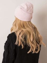 RUE PARIS Gaiši rozā beanie cena un informācija | Sieviešu cepures | 220.lv