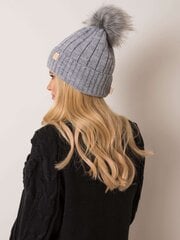 RUE PARIS Pelēka ziemas cepure cena un informācija | Sieviešu cepures | 220.lv