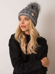 темно-серая зимняя шапка rue paris цена и информация | Женские шапки | 220.lv