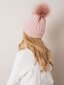 RUE PARIS Gaiši rozā ziemas cepure cena un informācija | Sieviešu cepures | 220.lv