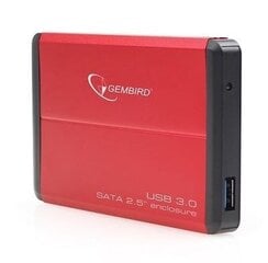 Gembird EE2-U3S-2-R цена и информация | Чехлы для жёстких дисков | 220.lv