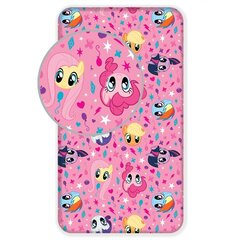 Простынь на резинке My Little Pony Besties, 90 x 200 + 25 cm цена и информация | Простыни | 220.lv