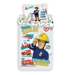 Комплект постельного белья Fireman Sam Rescue Squad Baby, 100 x 135 см + наволочка 40 x 60 см цена и информация | Детское постельное бельё | 220.lv