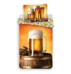 Gultas veļas komplekts Beer, 140 x 200 cm + spilvendrāna 70 x 90 cm цена и информация | Постельное белье | 220.lv