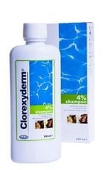 Clorexyderm šampūns, 4 %, 250 ml cena un informācija | Kosmētiskie līdzekļi dzīvniekiem | 220.lv
