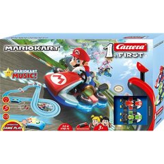 Auto sacīkšu trase - Carrera First Mariokart Music - Mario & Yoshi - 3,5 metri - 20063036 cena un informācija | Carrera Rotaļlietas, bērnu preces | 220.lv