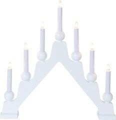 Elektriskā svece Emma, 7 sveces, balta cena un informācija | Ziemassvētku dekorācijas | 220.lv