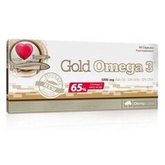 Пищевая добавка Olimp Gold Omega 3, 60 капсул   цена и информация | Витамины, пищевые добавки, препараты для хорошего самочувствия | 220.lv