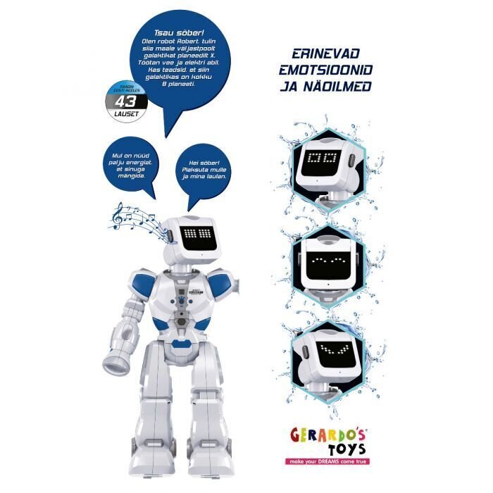 Robots Roberts ar tālvadības pulti, igauņu valodā cena un informācija | Rotaļlietas zēniem | 220.lv