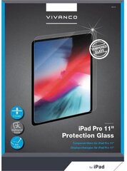 VIVANCO aizsargstikls iPad Pro 11” cena un informācija | Citi aksesuāri planšetēm un e-grāmatām | 220.lv