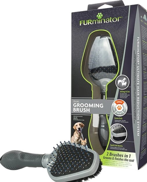 Furminator 2IN1 birste cena un informācija | Kopšanas līdzekļi dzīvniekiem | 220.lv