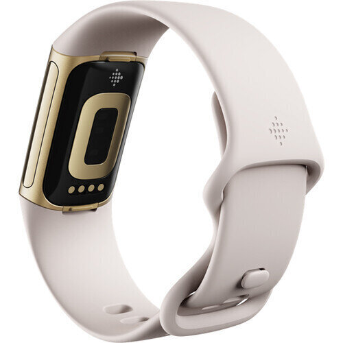 Fitbit Charge 5 Lunar White/Soft Gold FB421GLWT cena un informācija | Fitnesa aproces | 220.lv