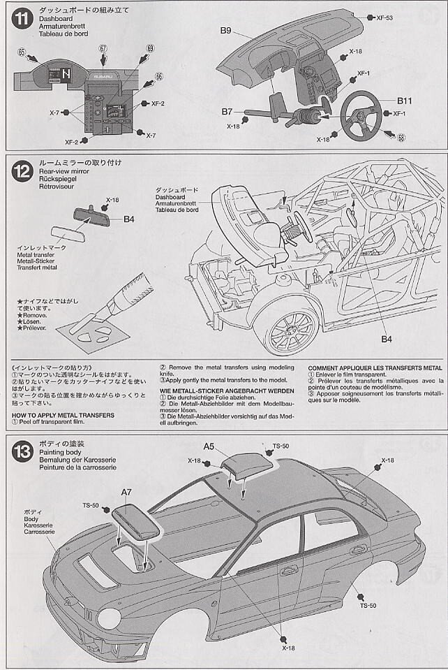 Tamiya - Subaru Impreza WRC Monte Carlo 2001, 1/24, 24240 cena un informācija | Konstruktori | 220.lv