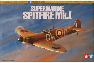 Tamiya - Supermarine Spitfire Mk.I, 1/72, 60748 цена и информация | Kонструкторы | 220.lv