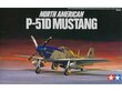 Tamiya - North American P-51D Mustang, 1/72, 60749 cena un informācija | Konstruktori | 220.lv