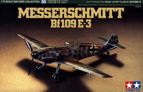 Tamiya - Messerschmitt Bf109 E-3, 1/72, 60750 цена и информация | Konstruktori | 220.lv