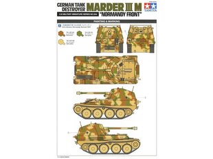 Сборная пластиковая модель Tamiya - German Tank Destroyer Marder III M Normandy Front, 1/35, 35364 цена и информация | Kонструкторы | 220.lv