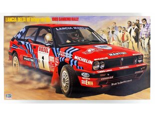 Сборная пластиковая модель Hasegawa - Lancia Delta HF Integrale 16V 1989 San Remo Rally, 1/24, 25208 цена и информация | Kонструкторы | 220.lv