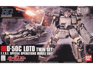 Конструктор пластиковый Bandai - HGUC Gundam Unicorn D-50C Loto Twin Set E.F.S.F. Special Operations Mobile Suit, 1/144, 59162 цена и информация | Kонструкторы | 220.lv