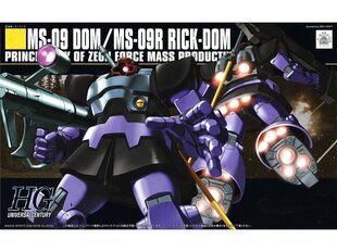 Bandai - HGUC MS-09 Dom / MS-09R Rick-Dom Principality of Zeon Force Mass Productive Mobile Suit, 1/144, 55877 цена и информация | Kонструкторы | 220.lv