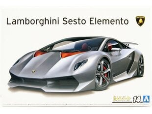 Aoshima - Lamborghini Sesto Elemento, 1/24, 01073 cena un informācija | Konstruktori | 220.lv