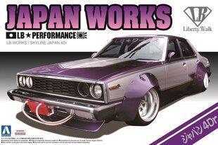Aoshima - Nissan Skyline LB Works Japan 4Dr, 1/24, 00980 цена и информация | Конструкторы и кубики | 220.lv