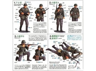 Сборная пластиковая модель Tamiya - German Infantry Set (French Campaign), 1/35, 35293 цена и информация | Kонструкторы | 220.lv