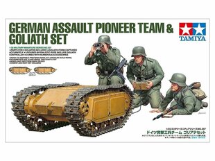 Tamiya - German Assault Pioneer Team & Goliath Set, 1/35, 35357 cena un informācija | Konstruktori | 220.lv