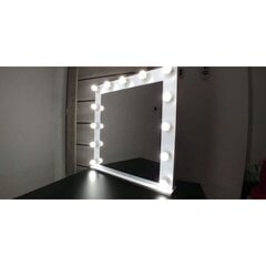 Kosmētikas spogulis WHITE III 80x80 cena un informācija | Spoguļi | 220.lv