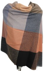 Женский шарф в клетку, темно-коричневый цена и информация | Женские шарфы, платки | 220.lv