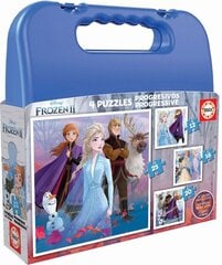 Puzle Frozen II, 4 gab. цена и информация | Пазлы | 220.lv