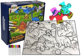 Krāsojamā puzle Dinozauri ar olu 24 d. cena un informācija | Puzles, 3D puzles | 220.lv
