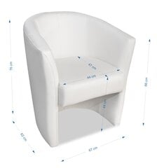 Atzveltnes krēsls Oksforda, bēšs цена и информация | Кресла в гостиную | 220.lv