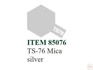 Аэрозольная краска Tamiya - TS-76 Mica silver, 100 мл цена и информация | Принадлежности для рисования, лепки | 220.lv