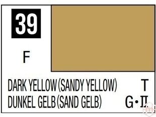 Mr.Hobby - Mr.Color C-039 Dark Yellow (Sandy Yellow), 10ml cena un informācija | Modelēšanas un zīmēšanas piederumi | 220.lv