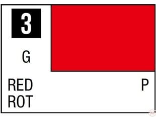 Нитрокраска Mr.Hobby - Mr.Color C-003, красный, 10 мл цена и информация | Принадлежности для рисования, лепки | 220.lv