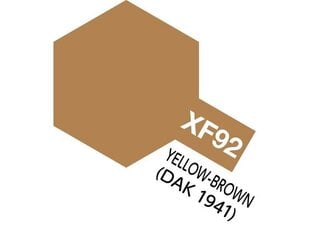 Tamiya - XF-92 Yellow-Brown DAK, 10ml cena un informācija | Modelēšanas un zīmēšanas piederumi | 220.lv