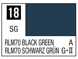 Mr.Hobby - Mr.Color C-018 RLM70 Black Green, 10ml cena un informācija | Modelēšanas un zīmēšanas piederumi | 220.lv