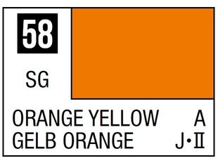 Mr.Hobby - Mr.Color C-058 Orange Yellow, 10ml cena un informācija | Modelēšanas un zīmēšanas piederumi | 220.lv