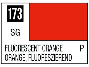 Нитрокраска Mr.Hobby - Mr.Color C-173, флуоресцентный оранжевый, 10 мл цена и информация | Принадлежности для рисования, лепки | 220.lv