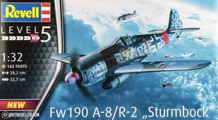 Revell - Fw190 A-8 "Sturmbock", 1/32, 03874 cena un informācija | Konstruktori | 220.lv