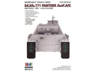 Сборная пластиковая модель RFM - Workable Track Links For Panther, 1/35, 5014 цена и информация | Kонструкторы | 220.lv